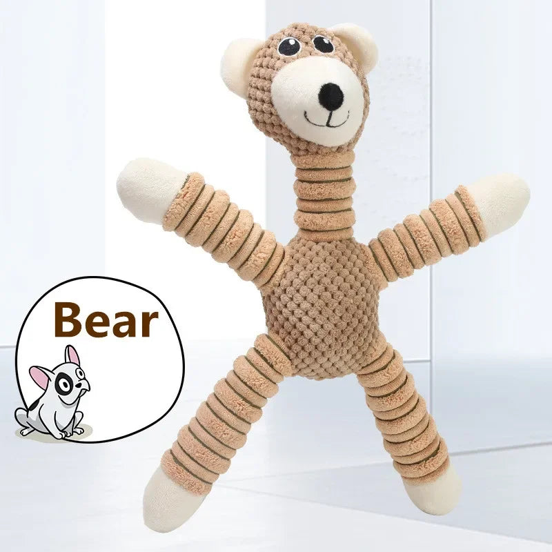 Indestructible Plush Squeaky Dog Chew Toy