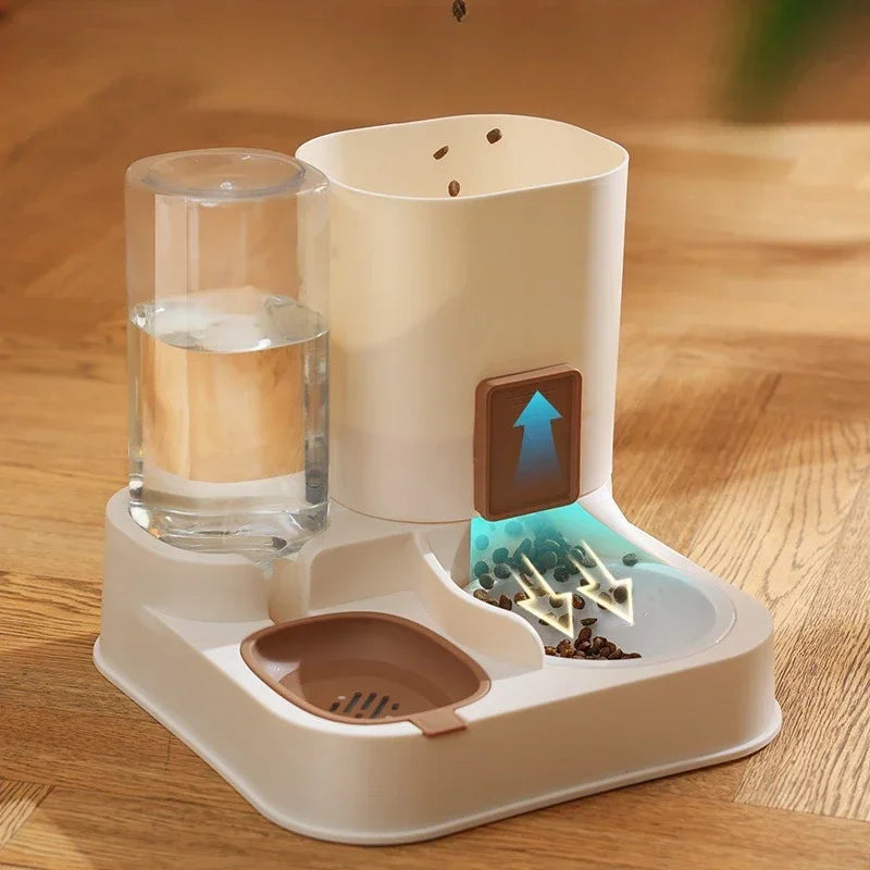 All-in-One Pet Food & Water Feeding Station