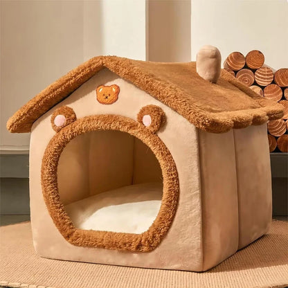 Foldable Pet House Removable Washable Cat & Dog Bed