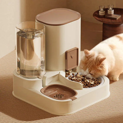 All-in-One Pet Food & Water Feeding Station