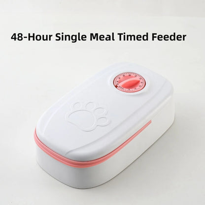 Automatic Timed Pet Feeder with Dual Food Bowls