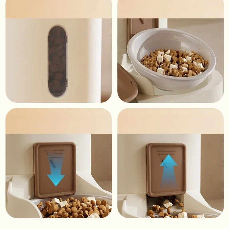 All-in-One Pet Food & Water Feeding Station