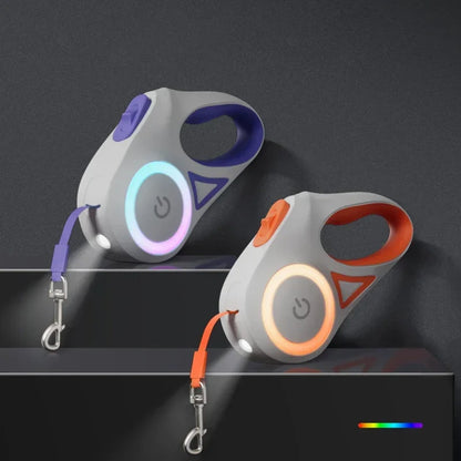 LED Luminous Automatic Retractable Dog Leash