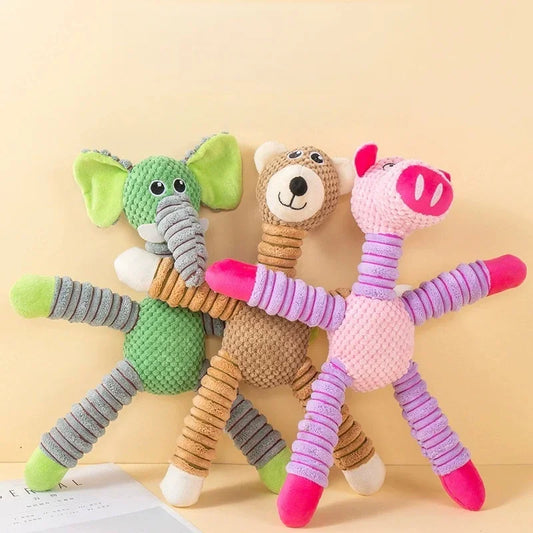 Indestructible Plush Squeaky Dog Chew Toy