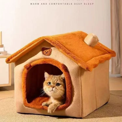 All Season Dog House Style Pet Bed